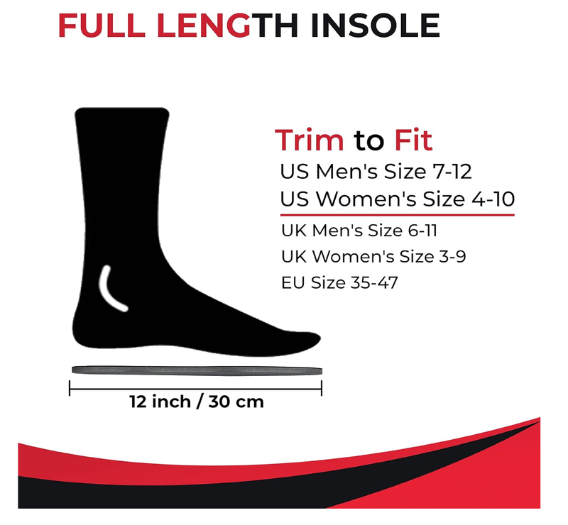 JobSite Odor Stop Insoles - Activated Charcoal Insoles - 4 Pairs