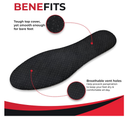JobSite Odor Stop Insoles - Activated Charcoal Insoles - 4 Pairs