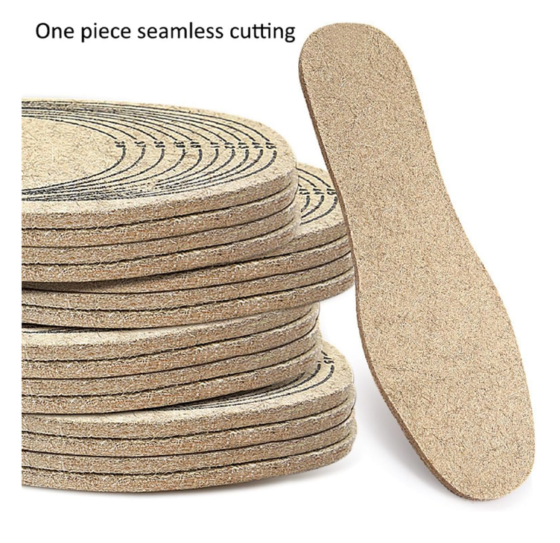 Shoe Insoles, 3 Pairs Soft Wool Felt Insoles Shoe Cushion Insert Insoles,