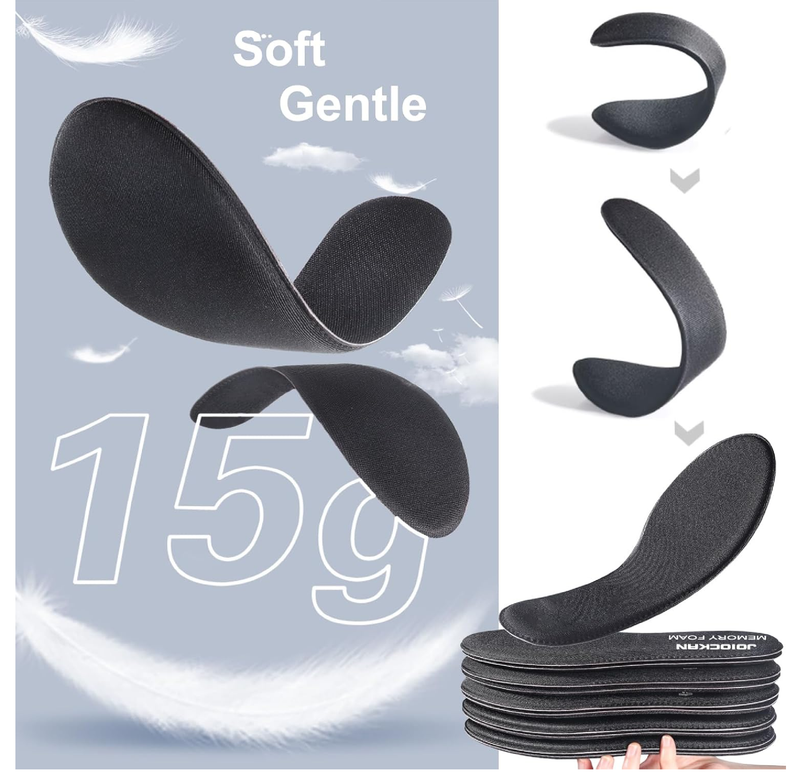 2 Pairs Memory Foam Insoles,Cushion Shoe Insoles Shock Absorbing for Foot Pain Relief,Shoe Insoles,