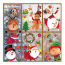 Joy Bang 300PCS Christmas Window Clings, Christmas Window Stickers