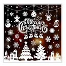 Joy Bang Christmas Window Clings 10 Sheets White Christmas Window Stickers Merry Christmas Window