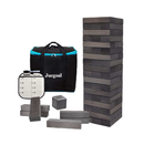 Juegoal 54 Pieces Giant Tumble Tower Blocks Game Giant Wood Stacking Game with 1 Dice Set Gameboard