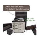 Juegoal 54 Pieces Giant Tumble Tower Blocks Game Giant Wood Stacking Game with 1 Dice Set Gameboard