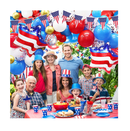 4th of July Decorations Balloons Arch Garland Kit 107PCS Red White and Blue Balloons with American