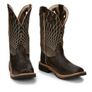 Justin Boots Derrickman Comp Toe Brown Croc Print (SE4833)
