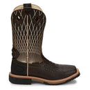 Justin Boots Derrickman Comp Toe Brown Croc Print (SE4833)