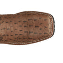 Justin Boots Derrickman Comp Toe Caramel Croc Print (SE4839)