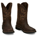 Justin Boots Driller Steel Toe Drak Brown (SE4682)