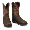 Justin Boots Driscoll Steel Tow Pecan Brown (WK2111)