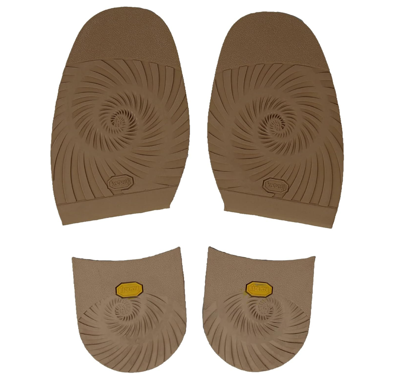 Rubber sole for shoe replacement, 4 colors (Red Camel)