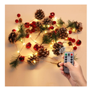 Christmas Decorations, Christmas Pine Cone lights, Pine Cone light string Christmas Decorations Indoor Christmas Garland with Lights Christmas Tree Indoor Home Dec (3 Meters-With remote control)