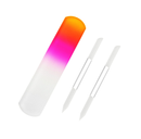 KVISTER Manicure Pedicure Glass Foot File Foot Callus Remover Two-Color Gradient Glass Nail