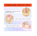 KVISTER Manicure Pedicure Glass Foot File Foot Callus Remover Two-Color Gradient Glass Nail