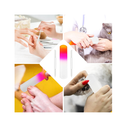 KVISTER Manicure Pedicure Glass Foot File Foot Callus Remover Two-Color Gradient Glass Nail