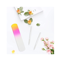 KVISTER Manicure Pedicure Glass Foot File Foot Callus Remover Two-Color Gradient Glass Nail