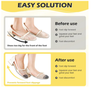 Shoe Filler Insert for Loose Shoe, 2pairs Toe Filler Inserts PU Foam Soft Toe Cushion Fillers for Women