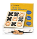 Keeping Busy Wooden Tic Tac Toe Game Dementia Activities for Seniors Large Pieces with Matching & Puzzle Templates Cognitive Games for Elderly Engaging