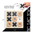 Keeping Busy Wooden Tic Tac Toe Game Dementia Activities for Seniors Large Pieces with Matching & Puzzle Templates Cognitive Games for Elderly Engaging