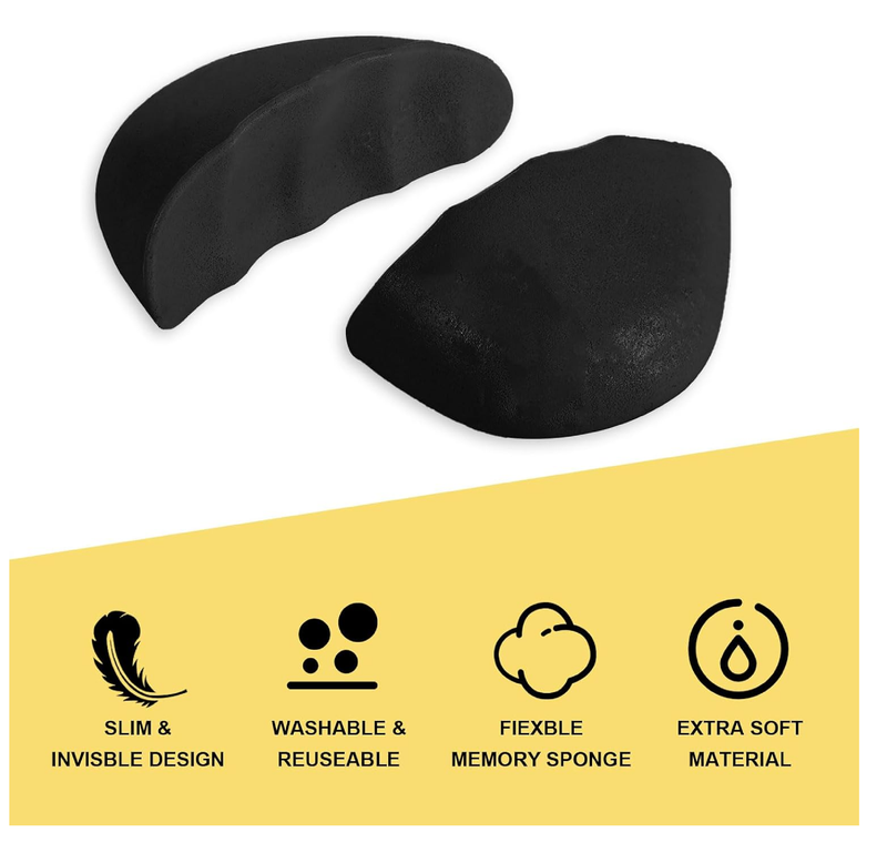 3 Pairs Shoe Filler for Too Big Shoes Women, Shoe Size Reducer Composite Toe Inserts for Shoes Too Big,