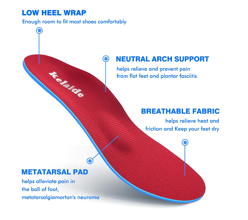 Orthotics Arch Support Metatarsalgia Insoles - Mortons Neuroma Inserts Relief Ball of Foot Pain