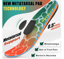 Arch Support Metatarsalgia Insoles with Metatarsal Pads for Men and Women