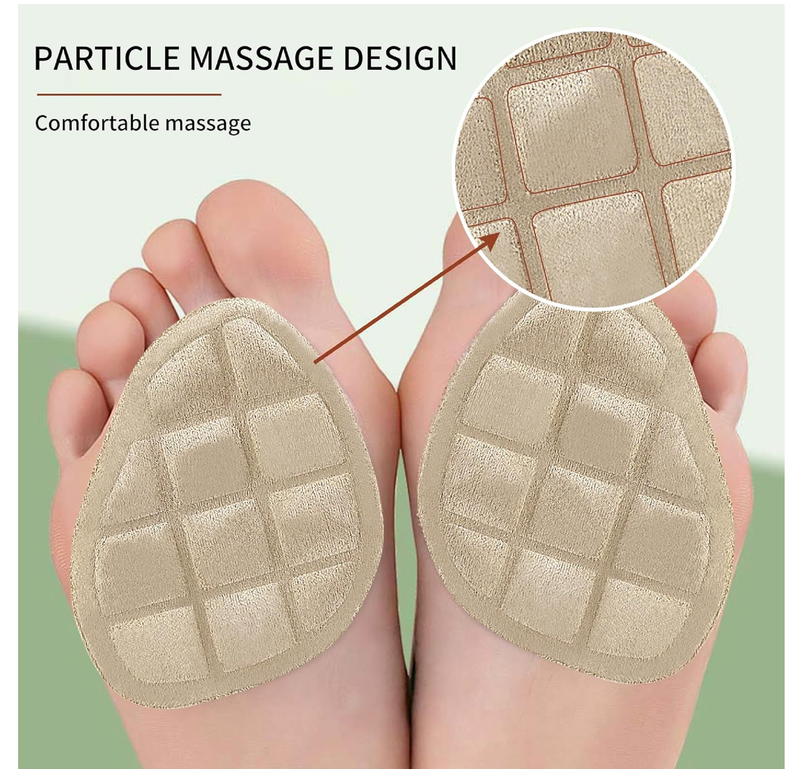 3 Pairs Metatarsal Forefoot Pads,Heel Inserts Insoles Pads, Ball of Foot Cushions for High Heel,