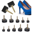 10 Pairs High Heel Shoes Replacement Tips Shoe Repair Stiletto Caps Heel Protector Dowels Women's U-Shape High Heel Cover