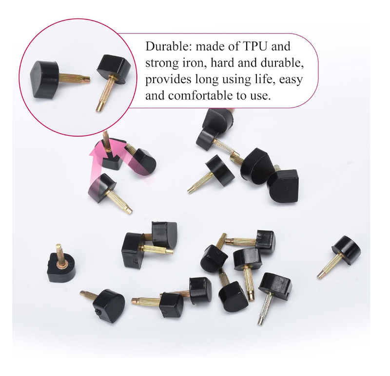 10 Pairs High Heel Shoes Replacement Tips Shoe Repair Stiletto Caps Heel Protector Dowels Women's U-Shape High Heel Cover