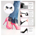 10 Pairs High Heel Shoes Replacement Tips Shoe Repair Stiletto Caps Heel Protector Dowels Women's U-Shape High Heel Cover