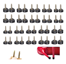 10 Pairs High Heel Shoes Replacement Tips Shoe Repair Stiletto Caps Heel Protector Dowels Women's U-Shape High Heel Cover