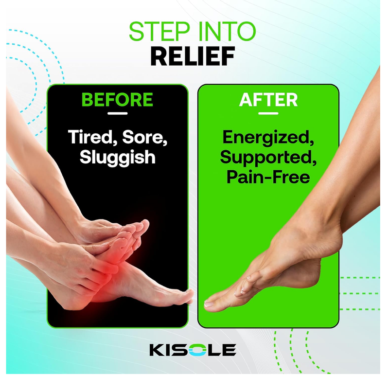 Acupressure Insoles – Reflexology Massage Shoe Inserts for Pain Relief & Energy Boost