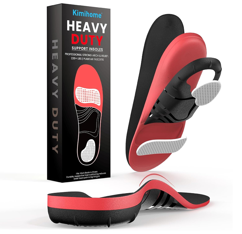 Plantar Fasciitis Relief Insoles - High Arch Support Inserts - FSA Eligible Items Only List - Heel Cups & Shoe Inserts for Heel Pain Relief