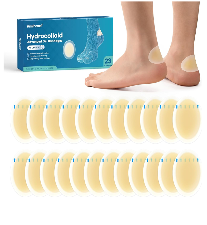 Hydrocolloid Gel Blister Bandages Pads - Kimihome 23ct Water Resistant Blisters Bandages