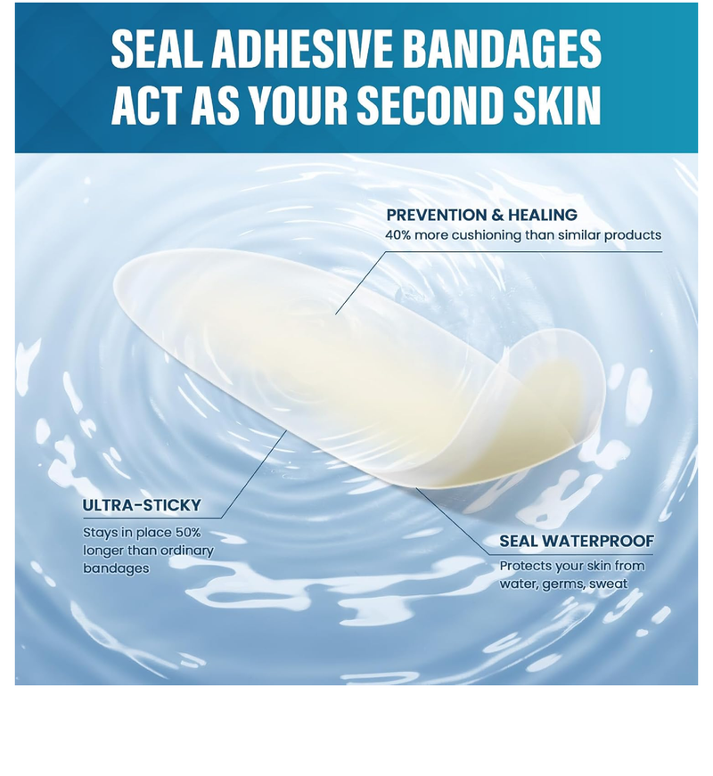 Hydrocolloid Gel Blister Bandages Pads - Kimihome 23ct Water Resistant Blisters Bandages