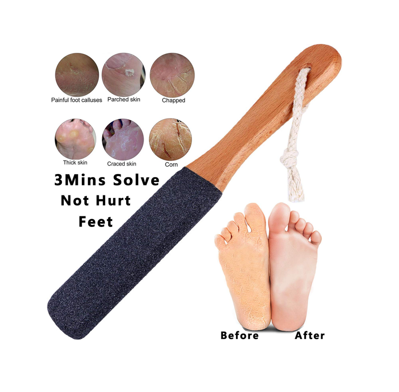 Professional Rasp Foot File, Sanding Foot Scrubber with Handle for Cracked  Heel, Easy to Remove Callus Dead and Hard Skin for Both Wet and Dry Feet,  Pedicure Foot Care Tools