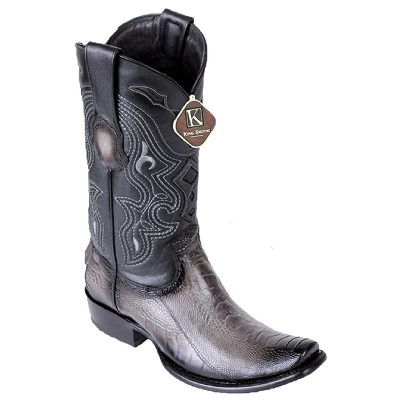 King Exotic Men's 4790938 /Style Dubai Boot/ Shark Boots/ Color Faded Gray