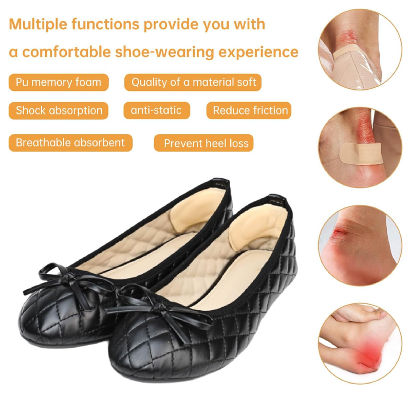 14 Pairs Heel Grips Heel Pads - Premium Foam Shoe Inserts, Liner Heel Slip Pads, Enhance Loose Shoe Fit for Men Women and Stop Slipping,