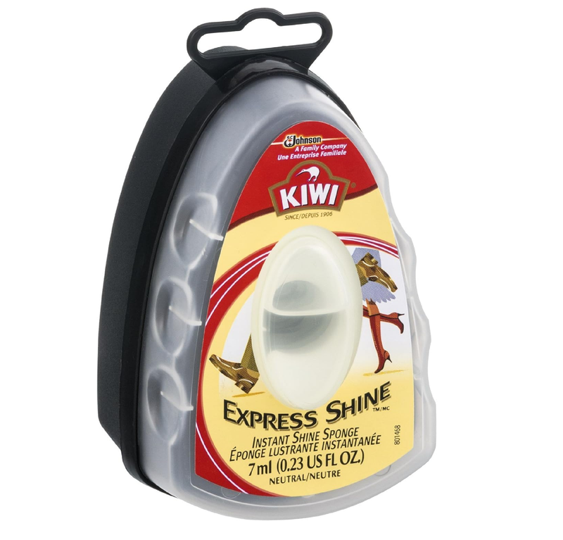 Kiwi Express Neutral Shoe Shine Sponge | Leather Care for Shoes, Boots, Furniture, Jacket, Briefcase and More , purse, bag,