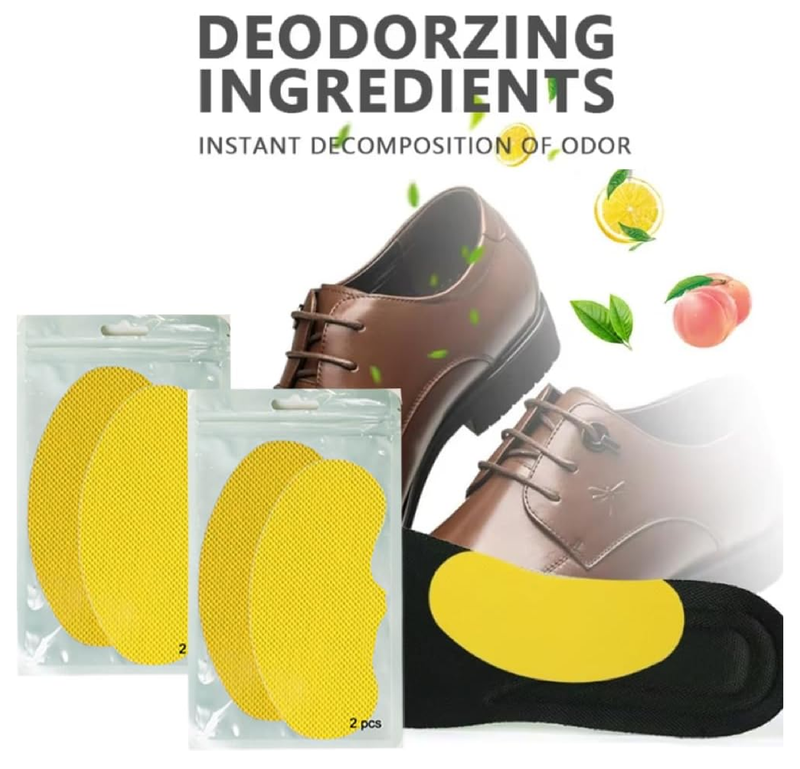 20Pairs Luxury Individually Wrapped Travel Shoe Fresheners Deodorant Stickers; Foot Deodorant Stickers;