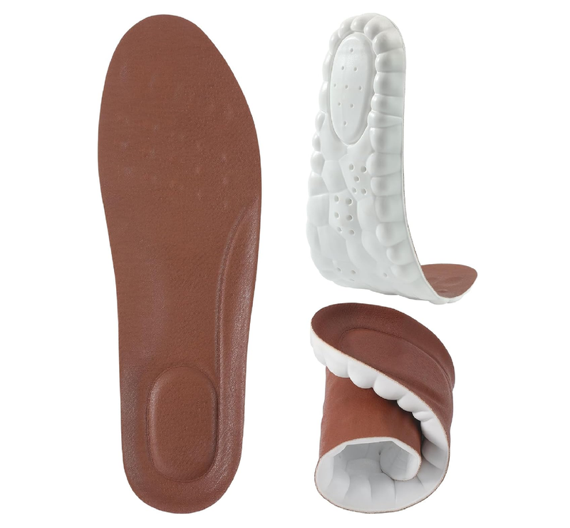 4 Pairs 4D Cloud Insoles for Men - Sports Comfort, Shock Absorbing,