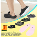Knixmax 2 Pairs Insoles for Crocs Clog, Comfort Thin Replacement Innersoles for Men Women, Wide Fit Shoe Inserts