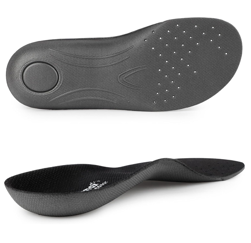 Women Low Arch Support Insoles for Crocs Ultra Thin Wide Fit Inserts for Birkenstock Breathable Sockless Barefoot Liners for