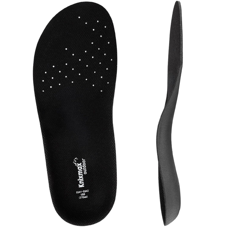 Women Low Arch Support Insoles for Crocs Ultra Thin Wide Fit Inserts for Birkenstock Breathable Sockless Barefoot Liners for