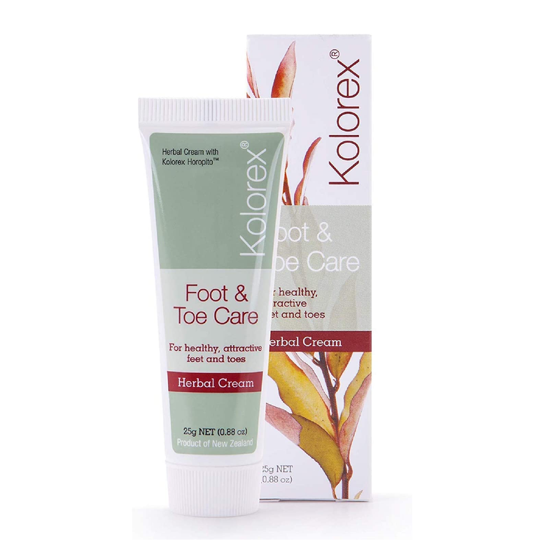 Kolorex Foot & Toe Care Cream (25g) Remedy for Athlete's Foot Natural ingredients Effectively rebalance yeast Hygienic best