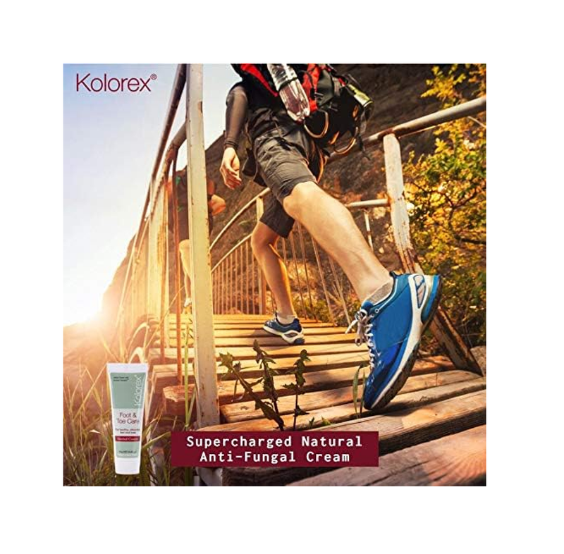 Kolorex Foot & Toe Care Cream (25g) Remedy for Athlete's Foot Natural ingredients Effectively rebalance yeast Hygienic best