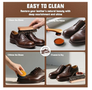 Leather Shoe Shine Kit for men-16 PCS Shoe Polish Kit Black Brown Neutral Shoe Wax,Mink Oil and Buffing Cloth for Boots Care