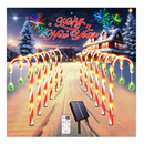 LACHARM 12 Pack Outdoor Christmas Decorations,8 Modes Solar Christmas Candy Cane Lights with Wireless Remote Control,Solar Christmas Lights for Courtyard Garden Christmas Tree Decoration