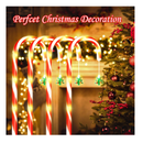 LACHARM 12 Pack Outdoor Christmas Decorations,8 Modes Solar Christmas Candy Cane Lights with Wireless Remote Control,Solar Christmas Lights for Courtyard Garden Christmas Tree Decoration