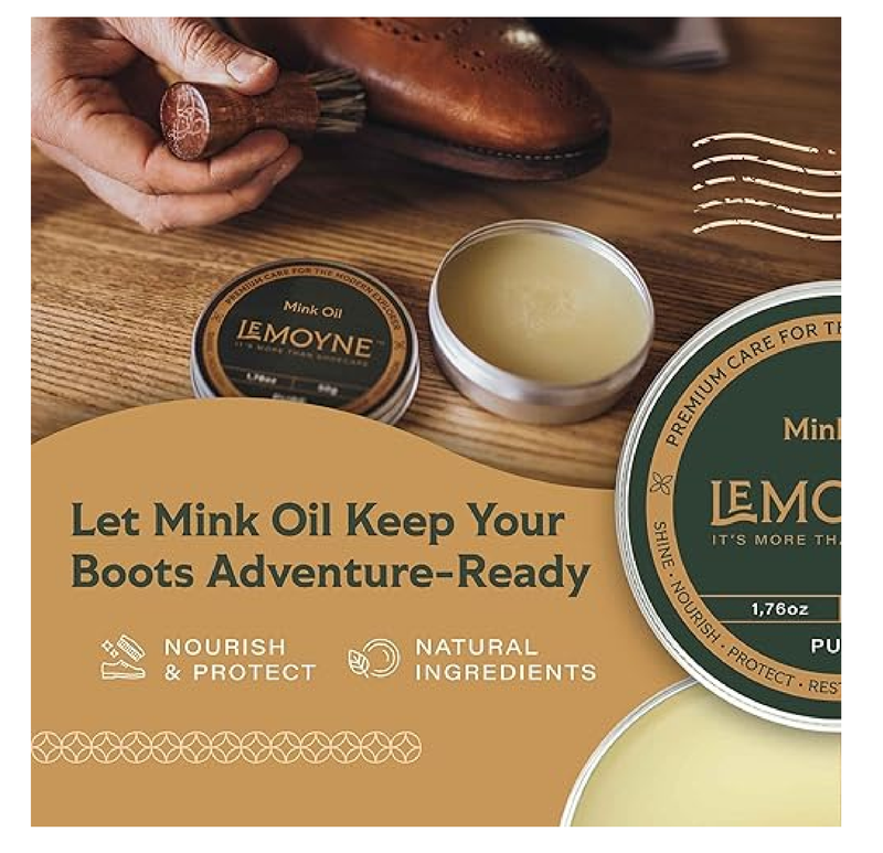 LEMOYNE Leather Shoe Polish Kit – Complete Boot & Shoe Shine Kit for Men